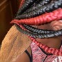 Large Knotless Braids