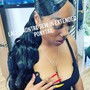 Lace closure sleek ponytail