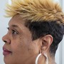 Bleach and Tone/ short natural