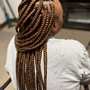 Knotless braids mid back length