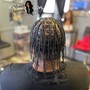 Men’s Single Braids (thin/ short textured hair)