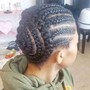 Braided Pony-Tail or Bun W/ Natural Hair