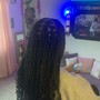 Large Bohemian Knotless Braids