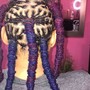 Large Knotless Box Braids