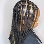 Extra small knotless braids