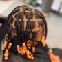 Natural hair box braids