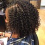 Silk Press On Natural Hair/Steam/Trim