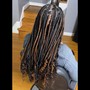 Knotless with curl added mid back  (shmedium)