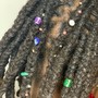 Loc Sprinkles-2 locs-Shoulder Length or Shorter