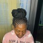 Flat Twists or Braids W/ twist out