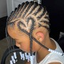 (Men) Simple Cornrows (FINE/MED HAIR ONLY)