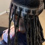 Kids Small Knotless with curled ends