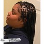 Medium Feed in Braids (Ponytail)