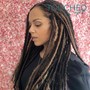 Half Braids Half Crochet Braids