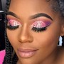 Glam Makeup with glitter