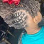 Kids braided ponytail- small