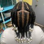 Large Knotless Braids