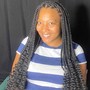 Medium knotless box braids