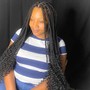 Medium knotless box braids