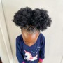 Kid natural hair no attachment or beads