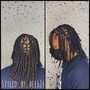 Retwist and style on half a head