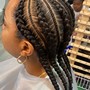 Smedium knotless plaits