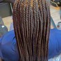 Feedins braids to ponytail( large)