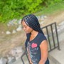 Medium Knotless Braids w/ Peek-A-Boo Color