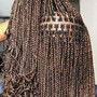 Small box braids with hair