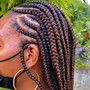 Small box braids with hair