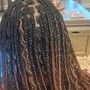 Large Box Braids with hair