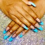 ombre acrylic fullset