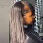 Full weave with bangs