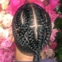 Braided front  half crochet