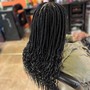 Large Knotless Braids W/ Hair included (Color 1b ,27&30)