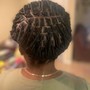 Loc Retwist; Basic Style w/wash included