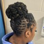 Loc Retwist; Basic Style w/wash included