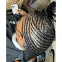 Men Cornrow 2-4 braids (shave sides)