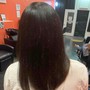 Semi/Demi-Permanent with Shampoo/Press/Flat iron