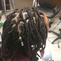 Loc retwist /partial comb coil