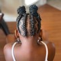 Fulani Braids with curly hair