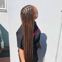 Goddess Braids small midback