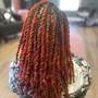 Tips colored Locs