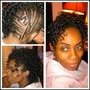 Natural hair Cornrows