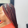 Touch up knotless or box braids