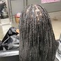 Medium Knotless Braids w/ Hair Provided