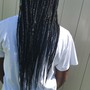 (10-12)Jumbo Box braids (rubber bands)