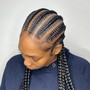 Small lemonade braids or feed in braids