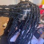 Distressed faux locs