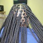 Large Knotless braids (waist length)